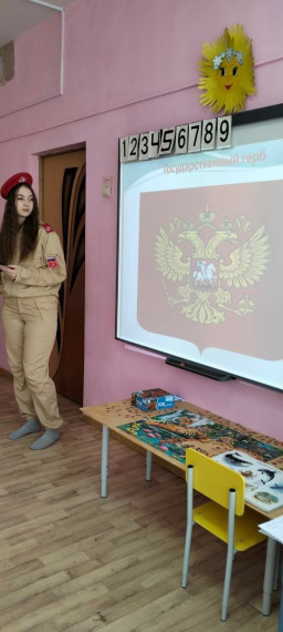 Юнармейский отряд с визитом в детском саду №10..